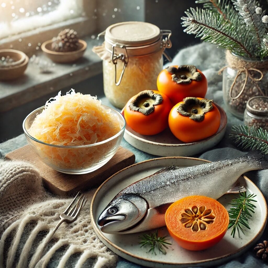    Эти продукты стоит есть зимой, чтобы сохранить иммунитет. Фото сгенерировано нейросетью