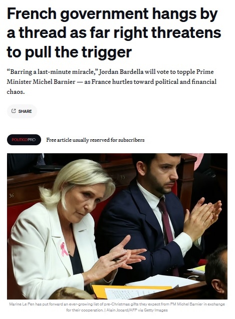    Фото: скриншот статьи Politico