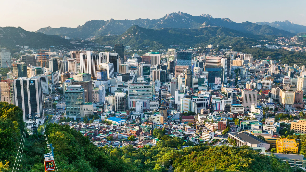 Сеул. Вид с горы Намсан