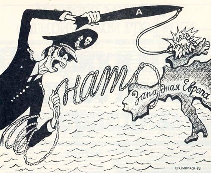 Карикатура Кукрыниксов, 1983 г.