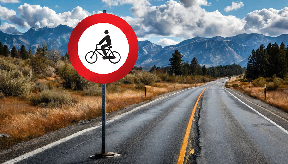 Знак - велосипедист