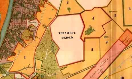 Томашев Колок на старой карте. Фото - https://drugoigorod.ru/8samarapsy/ 