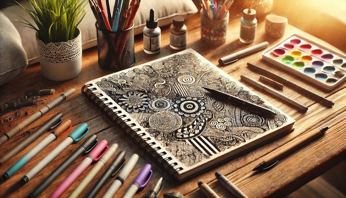 Дудлинг как искусство: простые идеи для расслабления и творчества