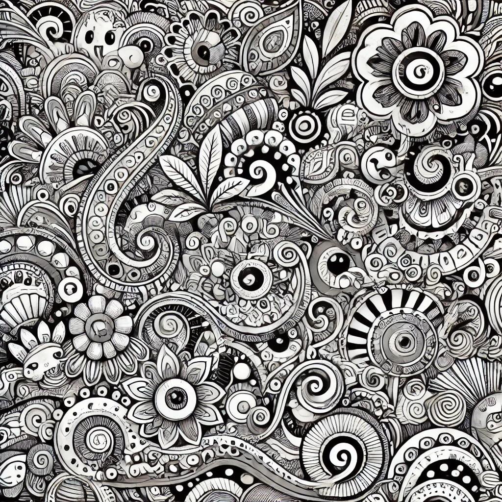 Дудлинг как искусство: простые идеи для расслабления и творчества