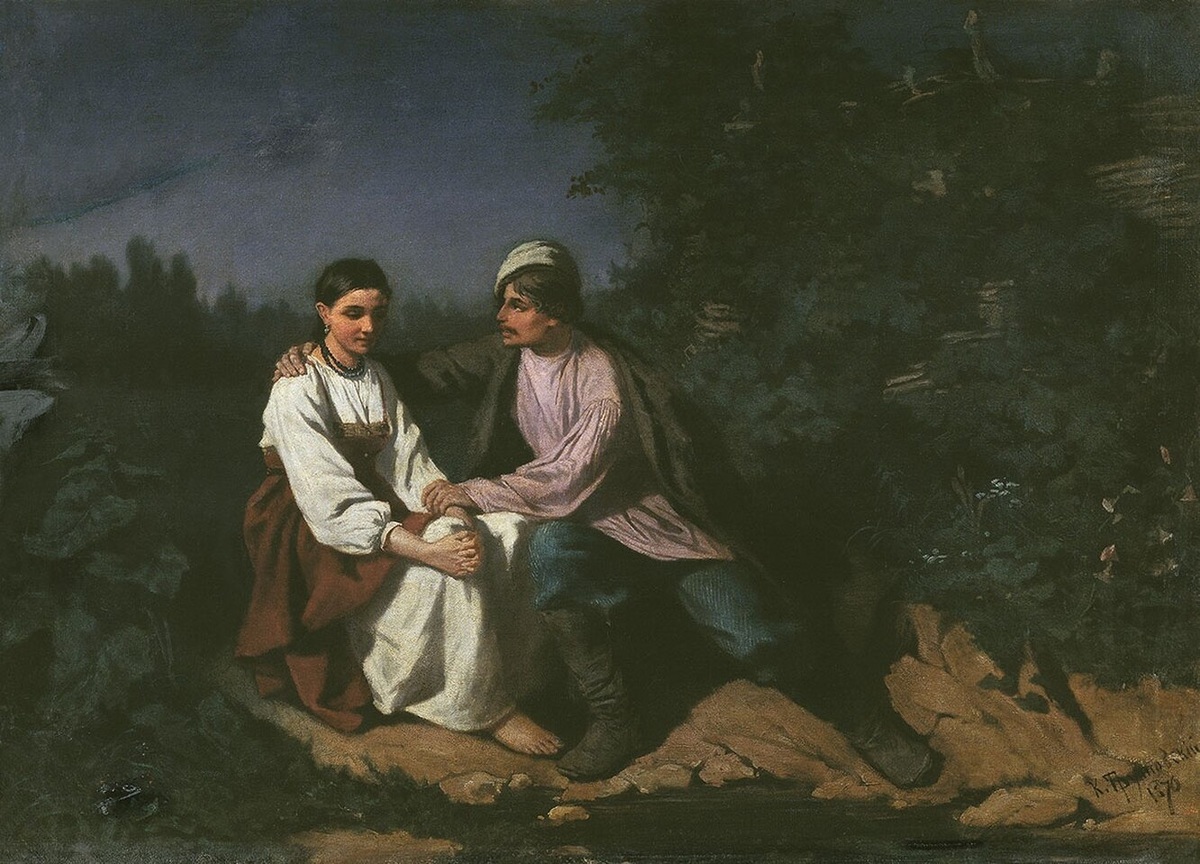 К.А. Трутовский "Свидание".Используется в качестве иллюстрации