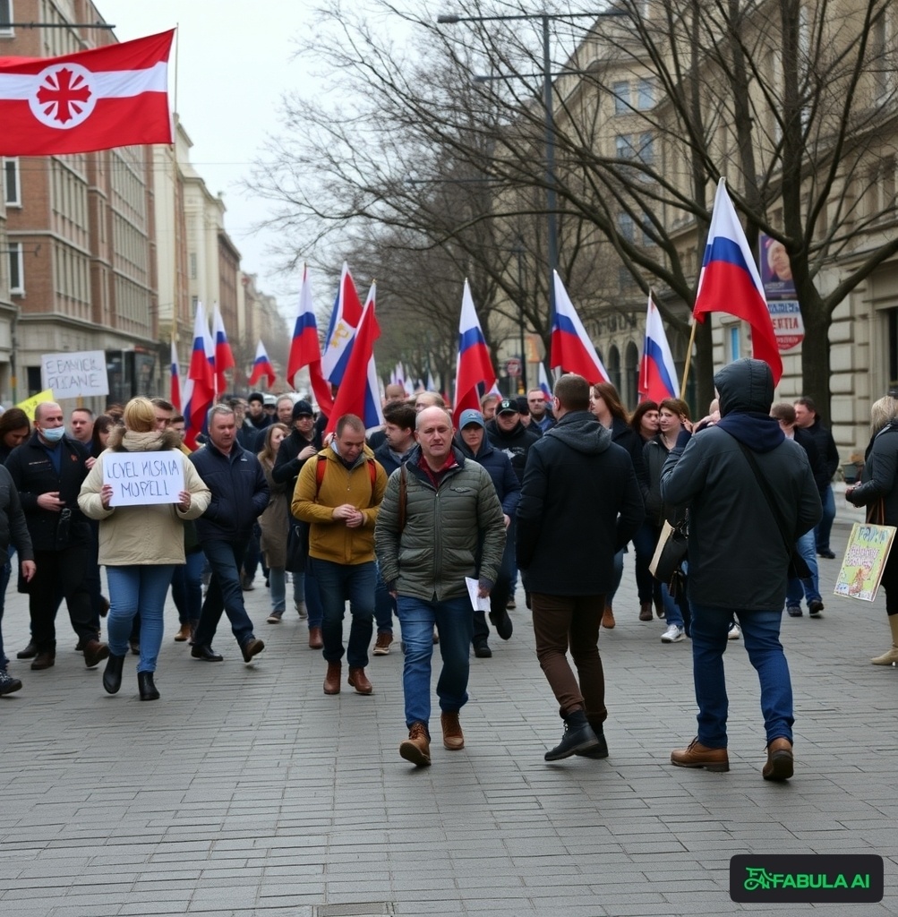 Протест (картинка сгенерирована ИИ)