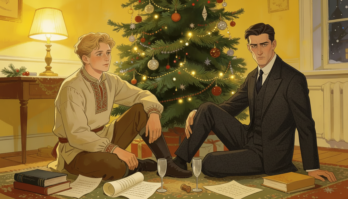 Есенин и Маяковский. Создано ИИ