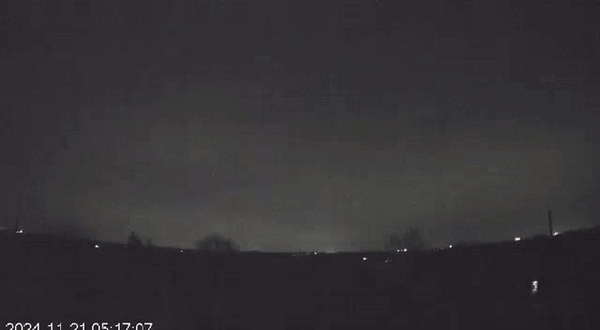    Удар по Днепропетровску "Орешником"//Скриншот поста из ТГ-канала "Военная хроника"