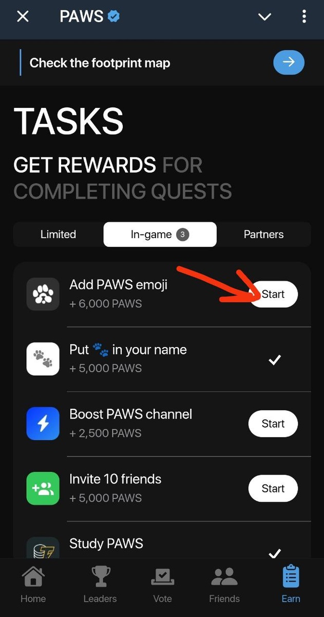 После выполнения первых двух пунктов, нажмите на Start