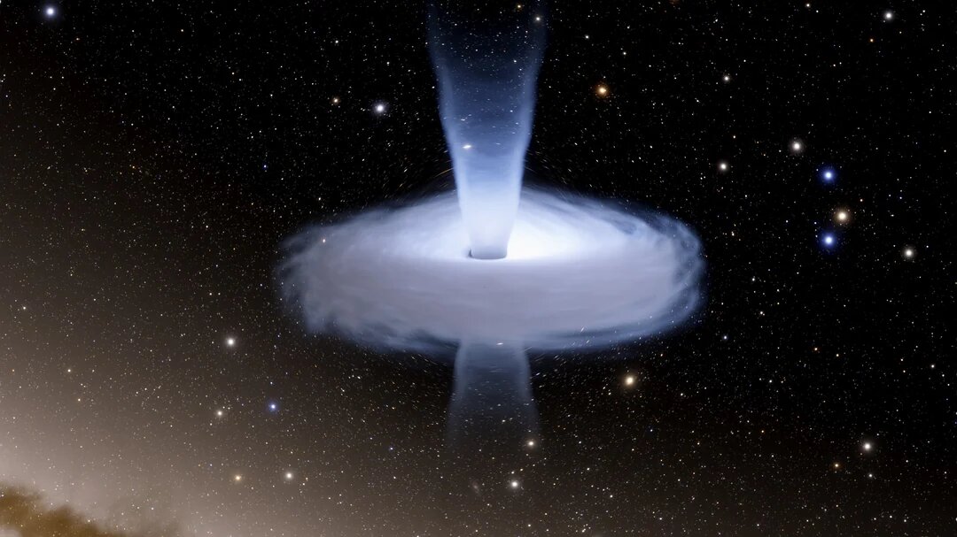 Изображение белой дыры