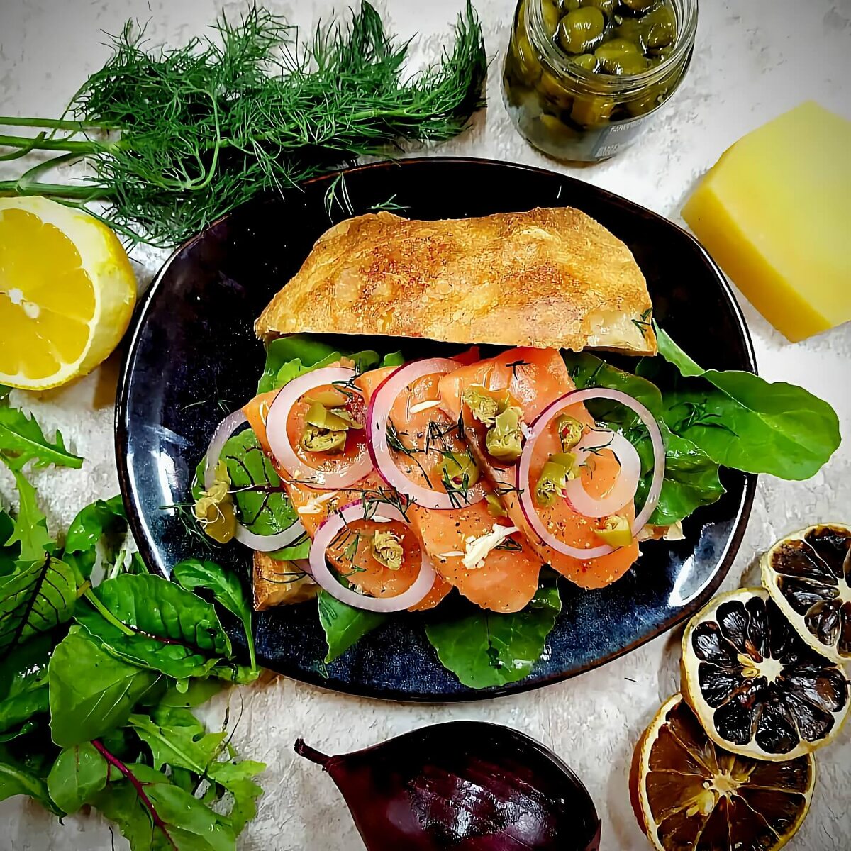 Панини с лососем