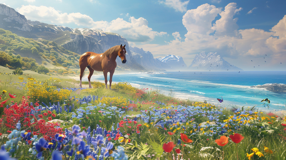 Красочный пейзаж чудесного острова Фрисланд