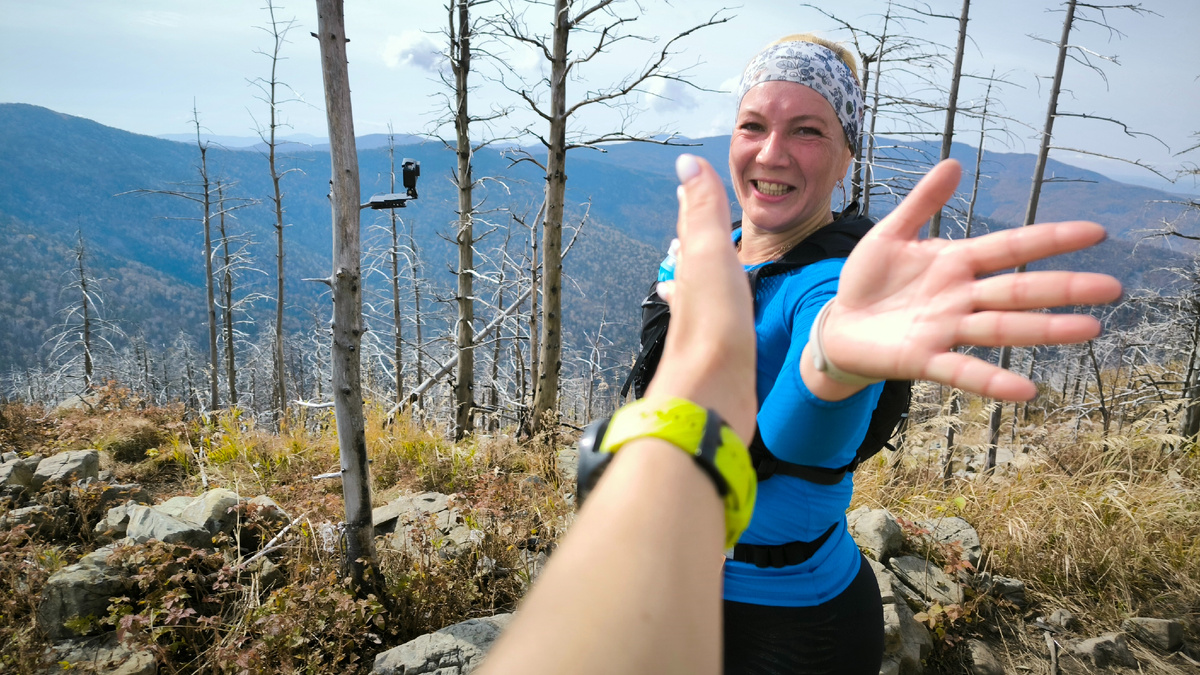 Трейловая гонка "Фалаза трейл 24". Мне нельзя было бегать, поэтому я была на поддержке.