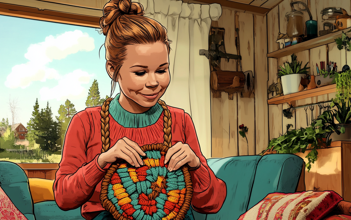    kak-svyazat-podushku-s-kosami-dlya-divana Ленивое Вязание