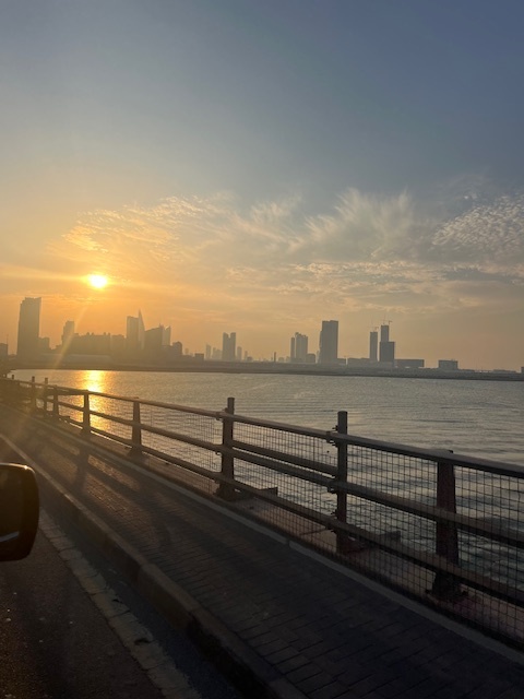 Вид на Манаму по дороге из аэропорта