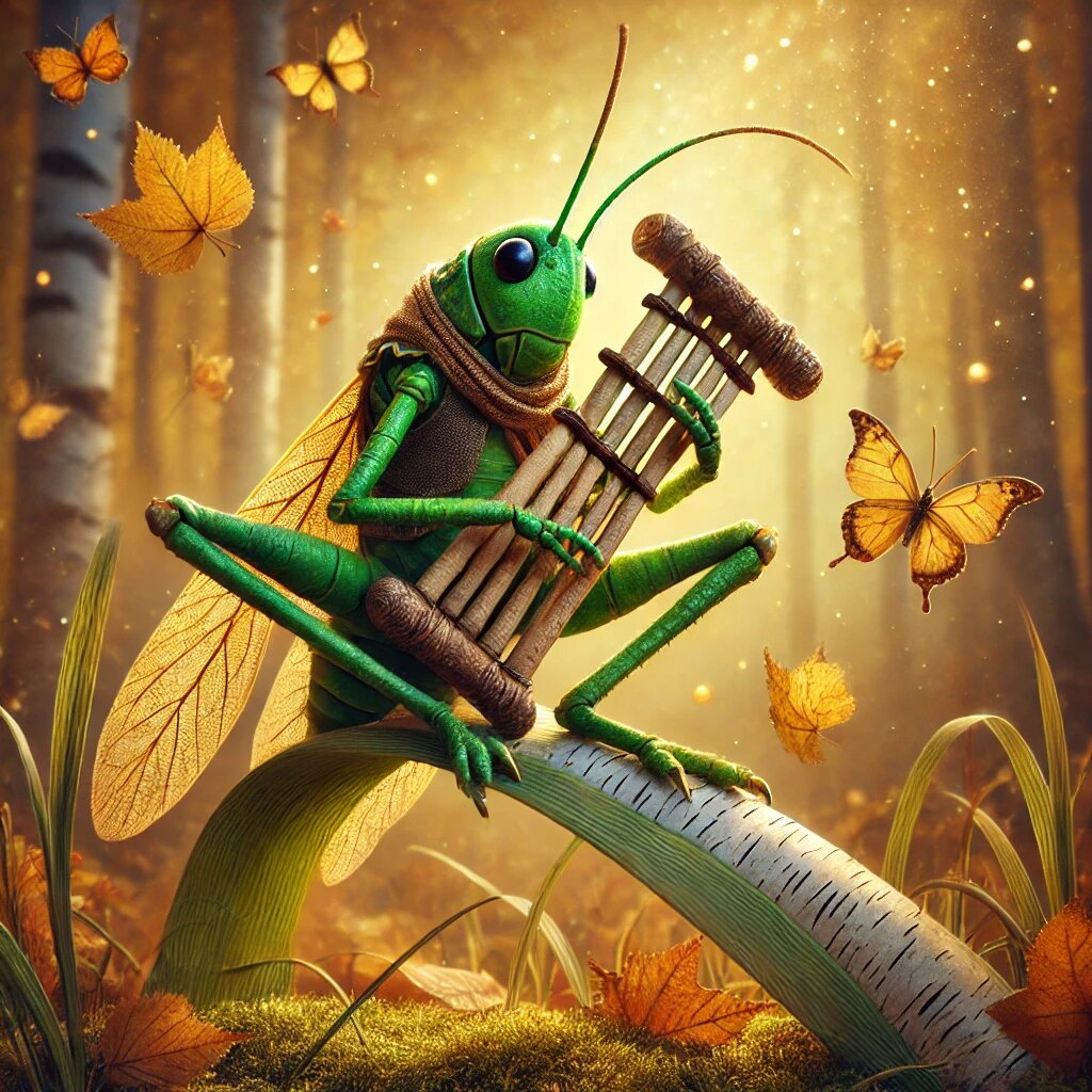 Когда звучат гусли Кузнечика, осенний лес наполняется мелодиями бардовской души