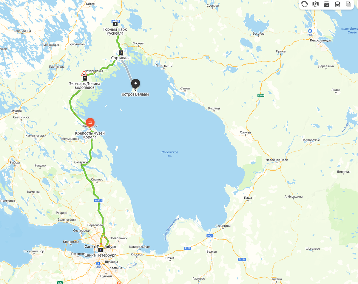 Наш маршрут за 2 дня