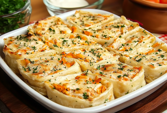    Рулет из лаваша в духовке