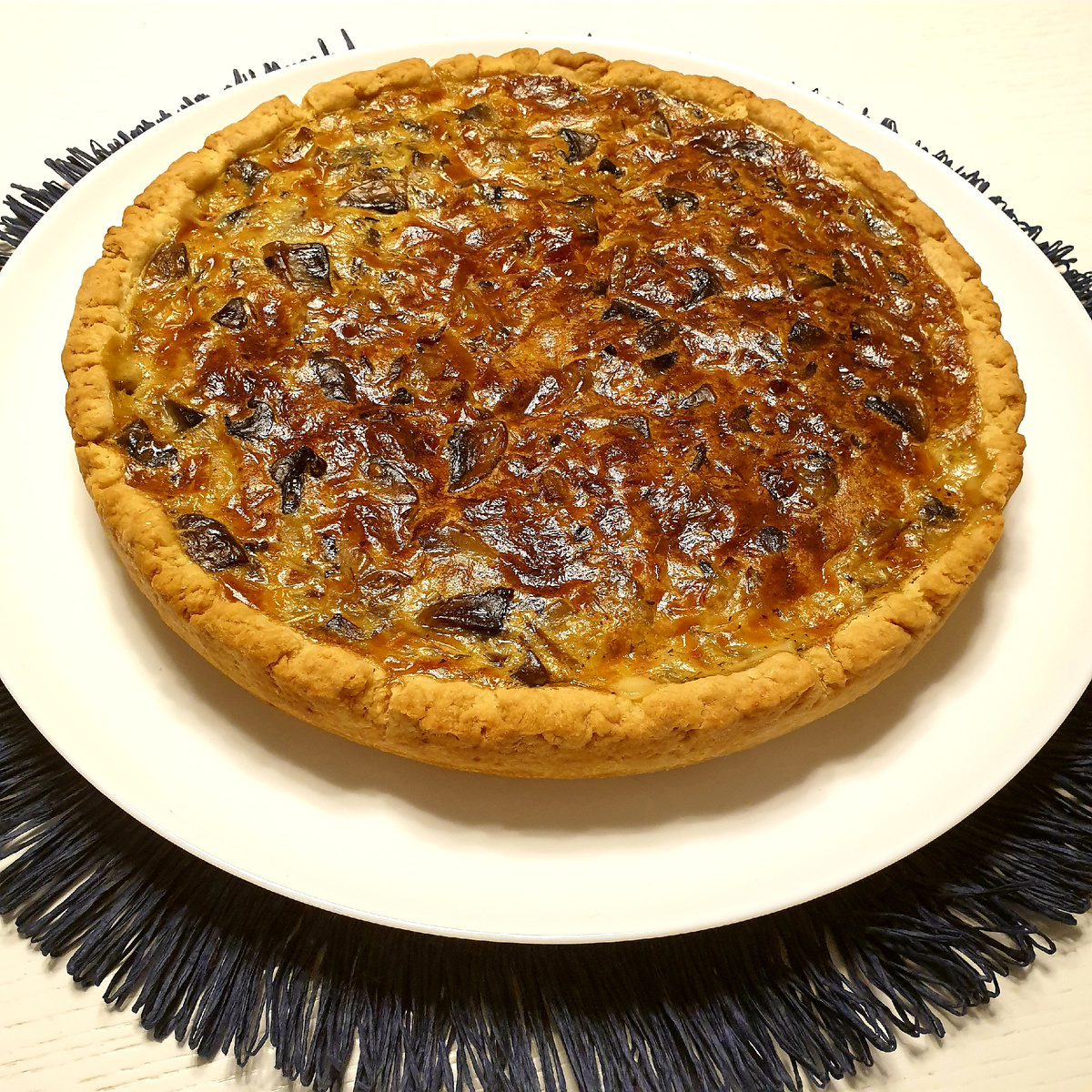 Тарт с грибами 