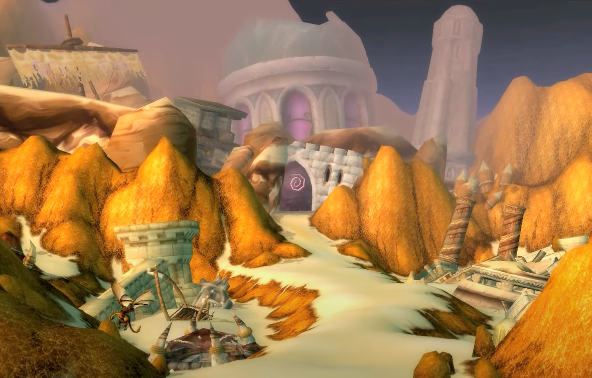 Здесь обитает новая фракция — Стражи Времени, из стаи Бронзовых драконов