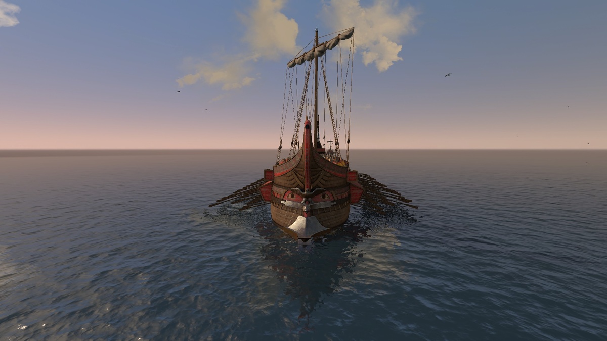 Стрелковая квинквирема Total War: Rome II нос