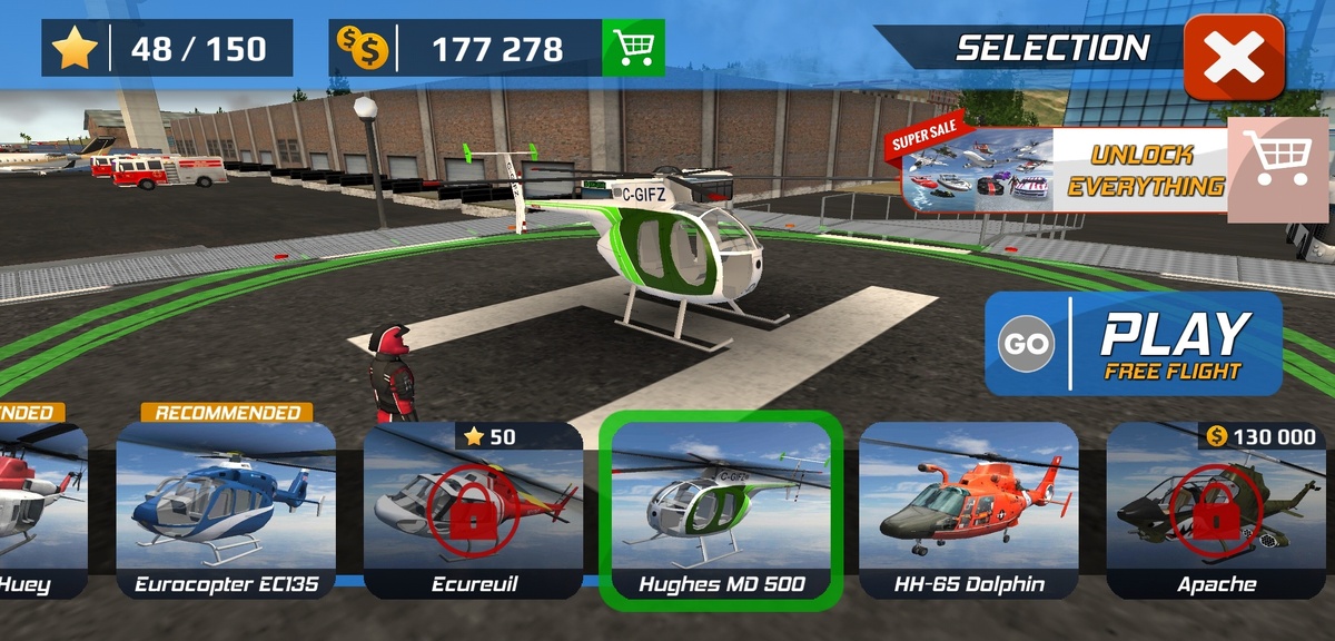 Hughes MD 500 в игре HFPS. Скриншот автора