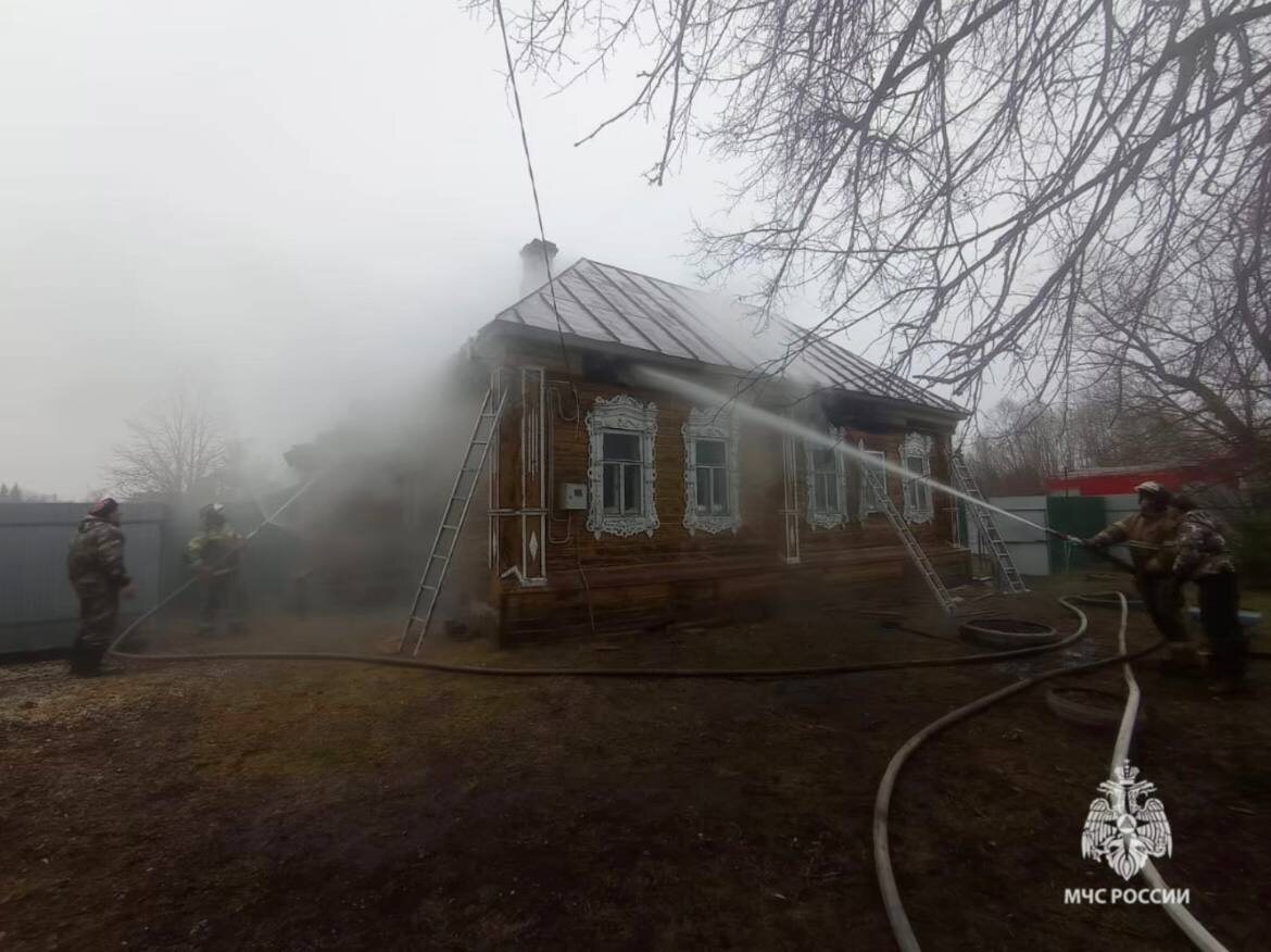 Пожар в Клепиковском районе
