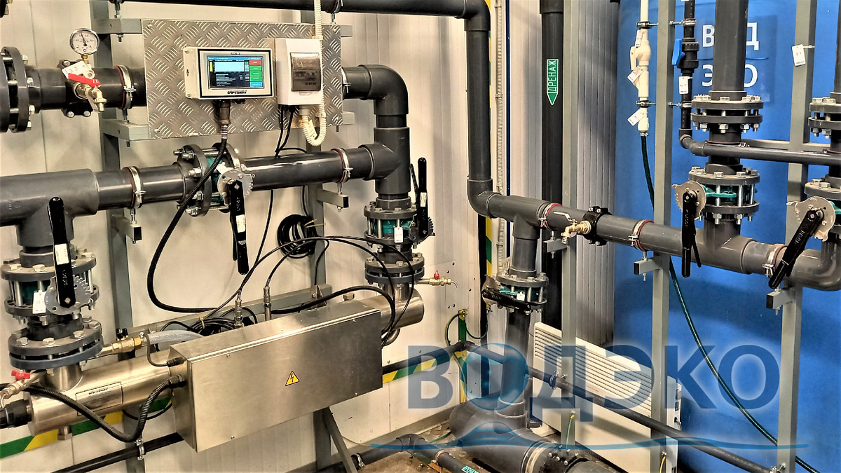 Установка УФ-обеззараживания с блоком управления