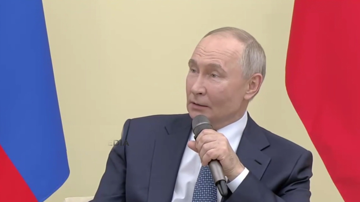 Владимир Путин. Кадр видео из соцсетей