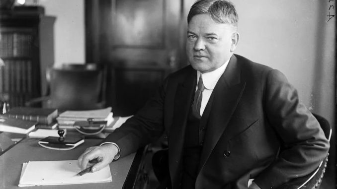 Президент США  Г. Гувер, 1928 год. фото из ria.ru