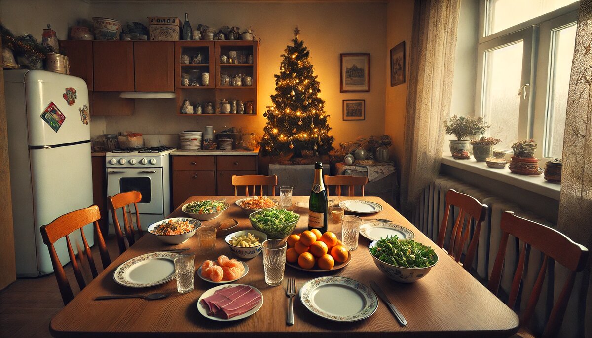 Традиционный новогодний стол в 2024 году обойдется в 8 тысяч рублей