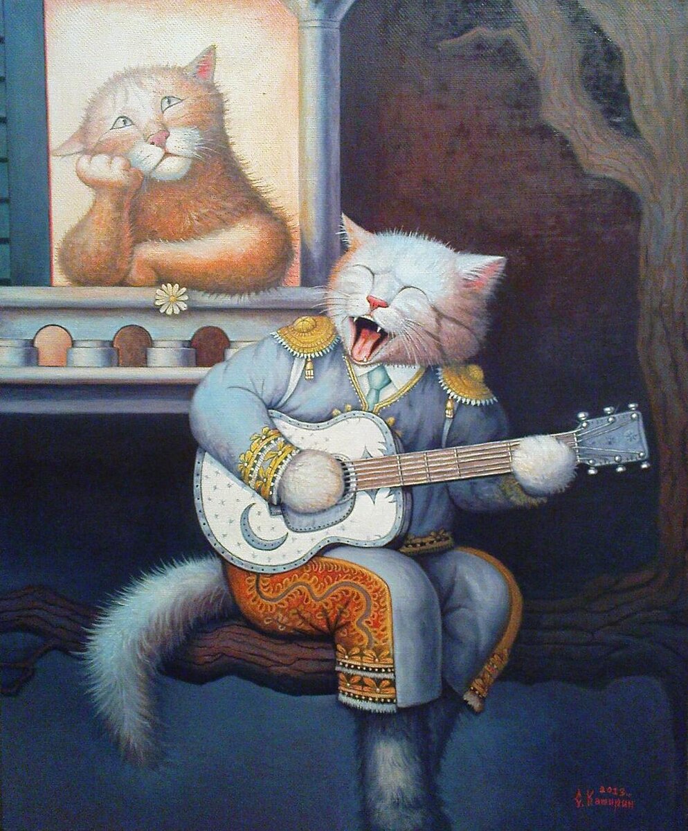 Серенада (50x40см.) Холст, масло.