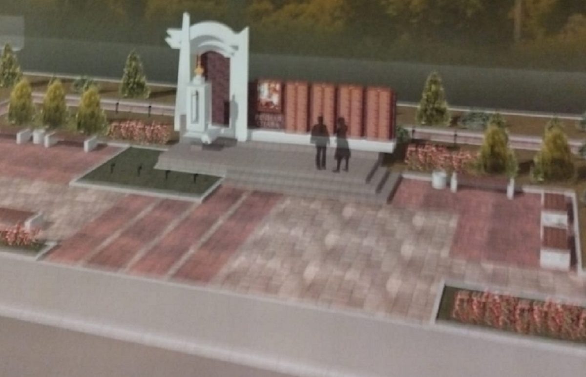    Проект памятника, созданный архитектором Николаем Агаповым