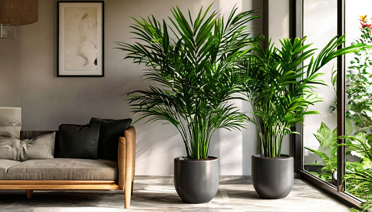 Хамедорея достигает максимальной высоты 2 метра в комнатных условиях, большинство сортов вырастают до 1 метра.