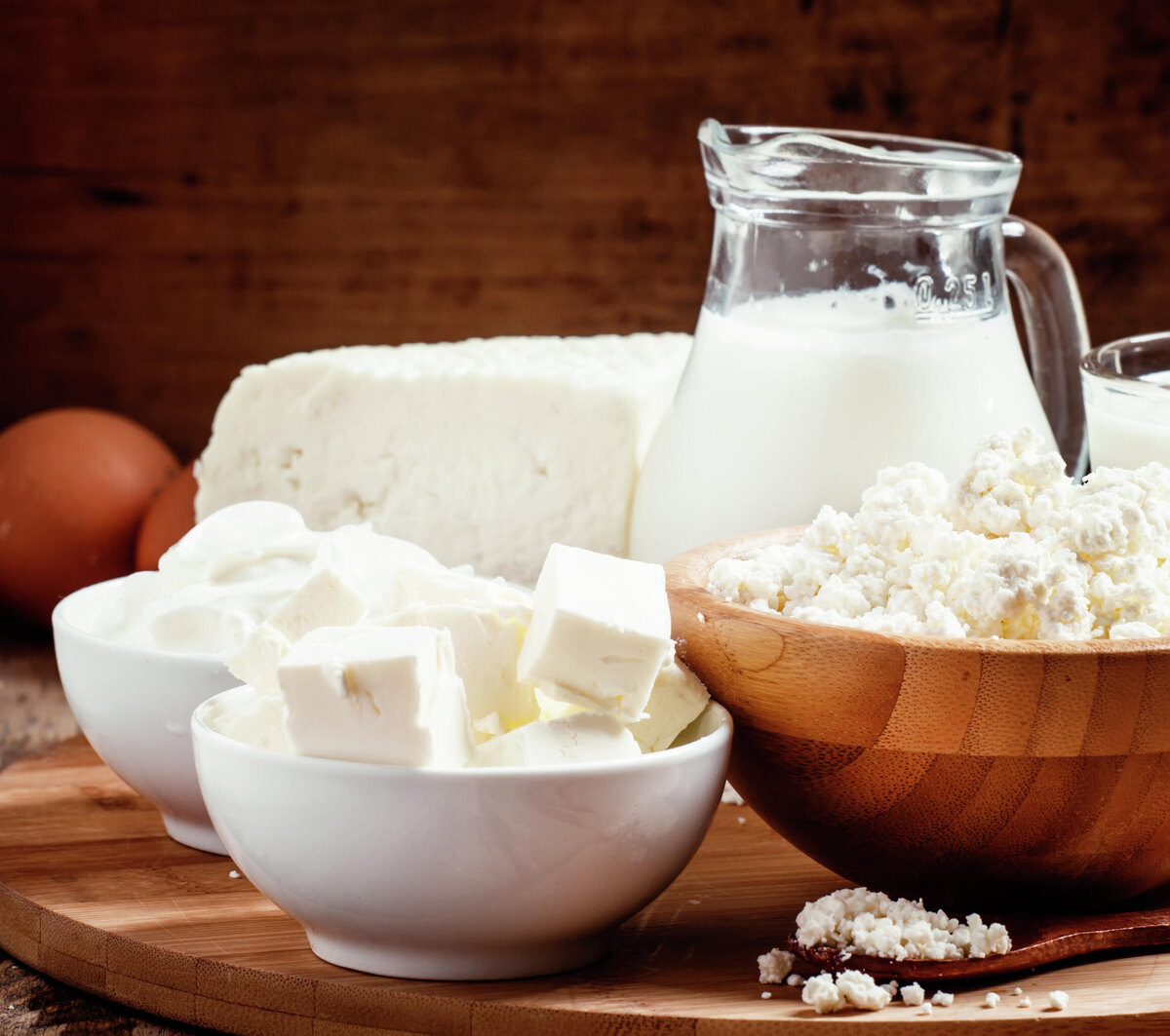 Фермерская молочная продукция (с) Depositphotos.com