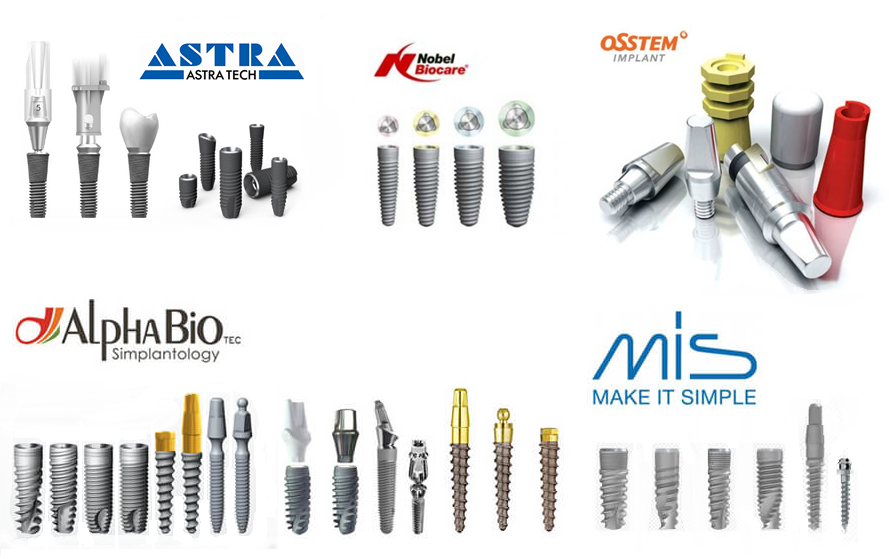 Мировые бренды производства имплантатов