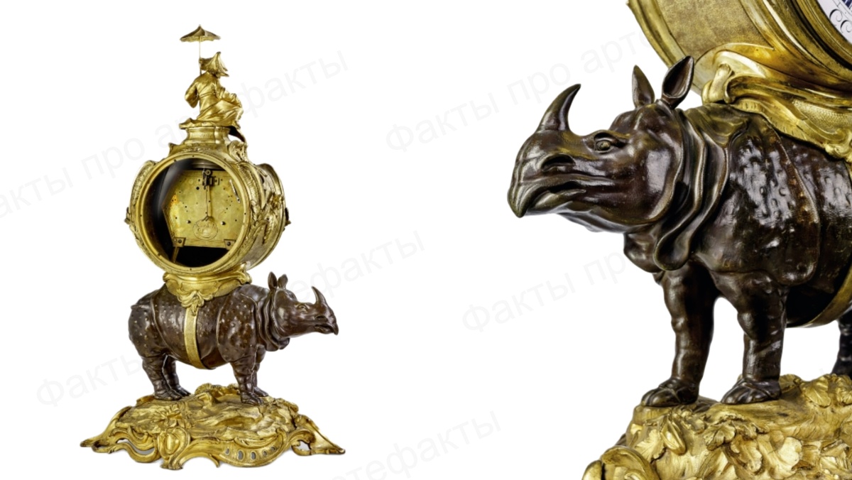 Каминные часы Людовика XV 