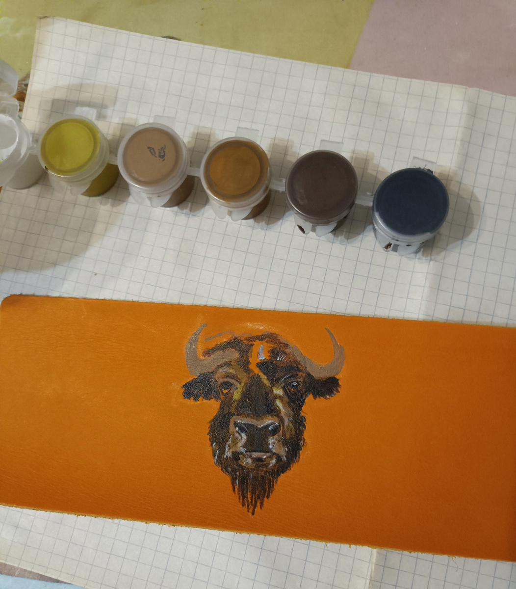 Рисую быка впервые в жизни