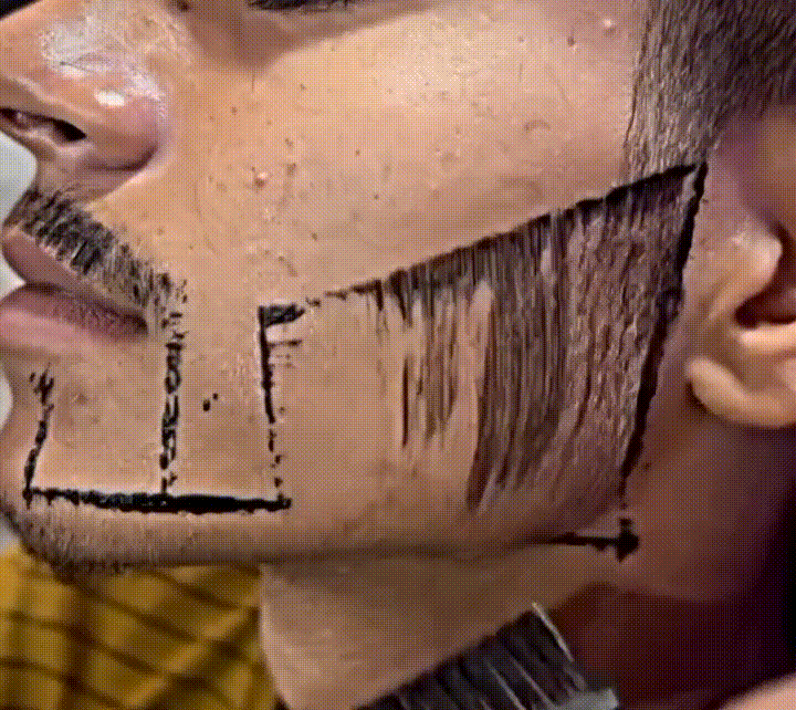 Пародия на камуфляж бороды