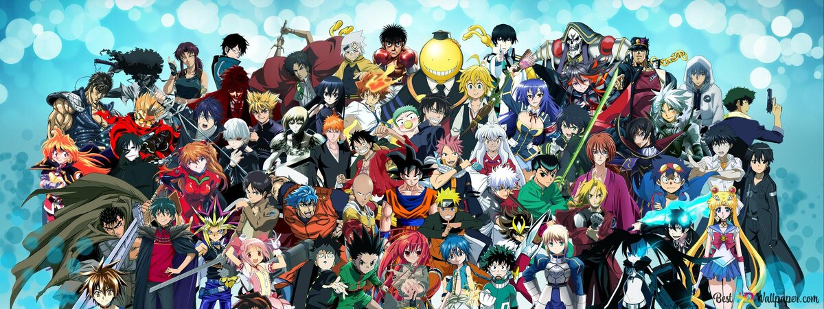 Персонажи из разных аниме