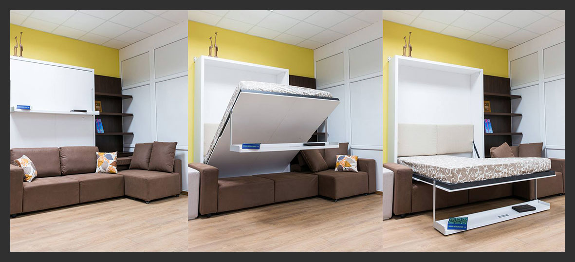 Как вместить кровать в однушку, если места хватает только на диван?