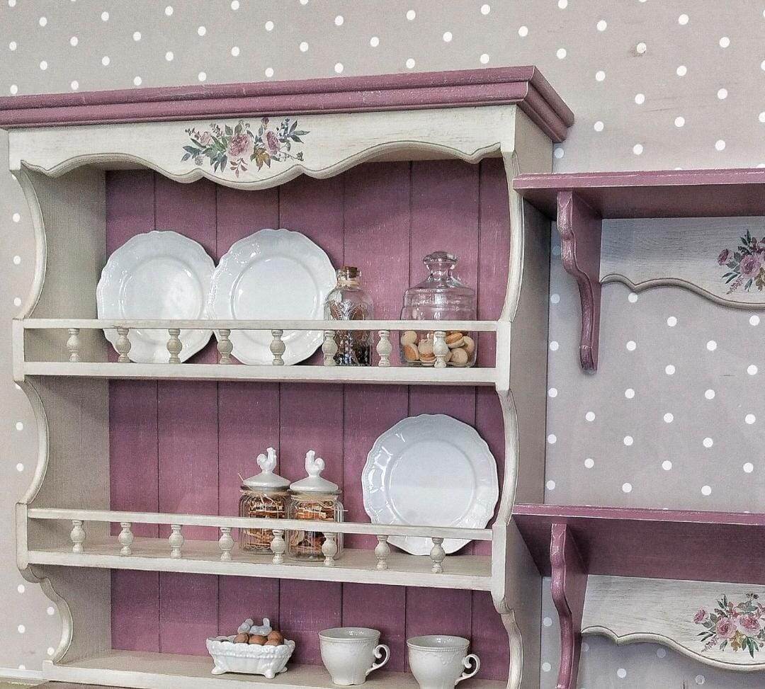 Полки: комплект полок для кухни в стиле Прованс
 © https://www.livemaster.ru/item/51756152-dlya-doma-i-interera-polki-komplekt-polok-dlya-kuhni-v-stile-