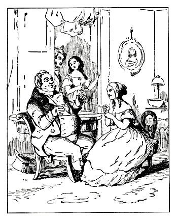 "Mr. Joseph entangled", источник: https://victorianweb.org/art/illustration/thackeray/4.1.html