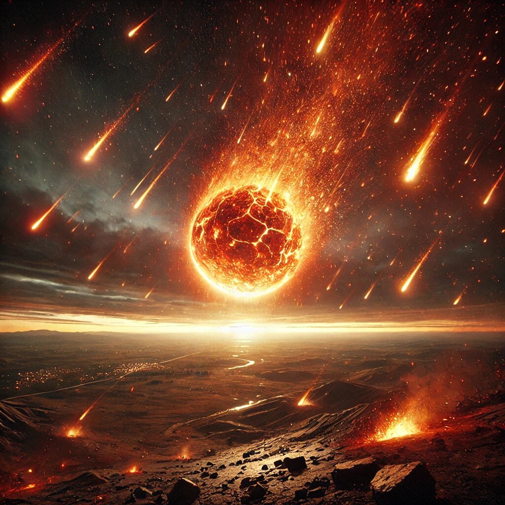 Ожидается падение осколков метеорита на землю