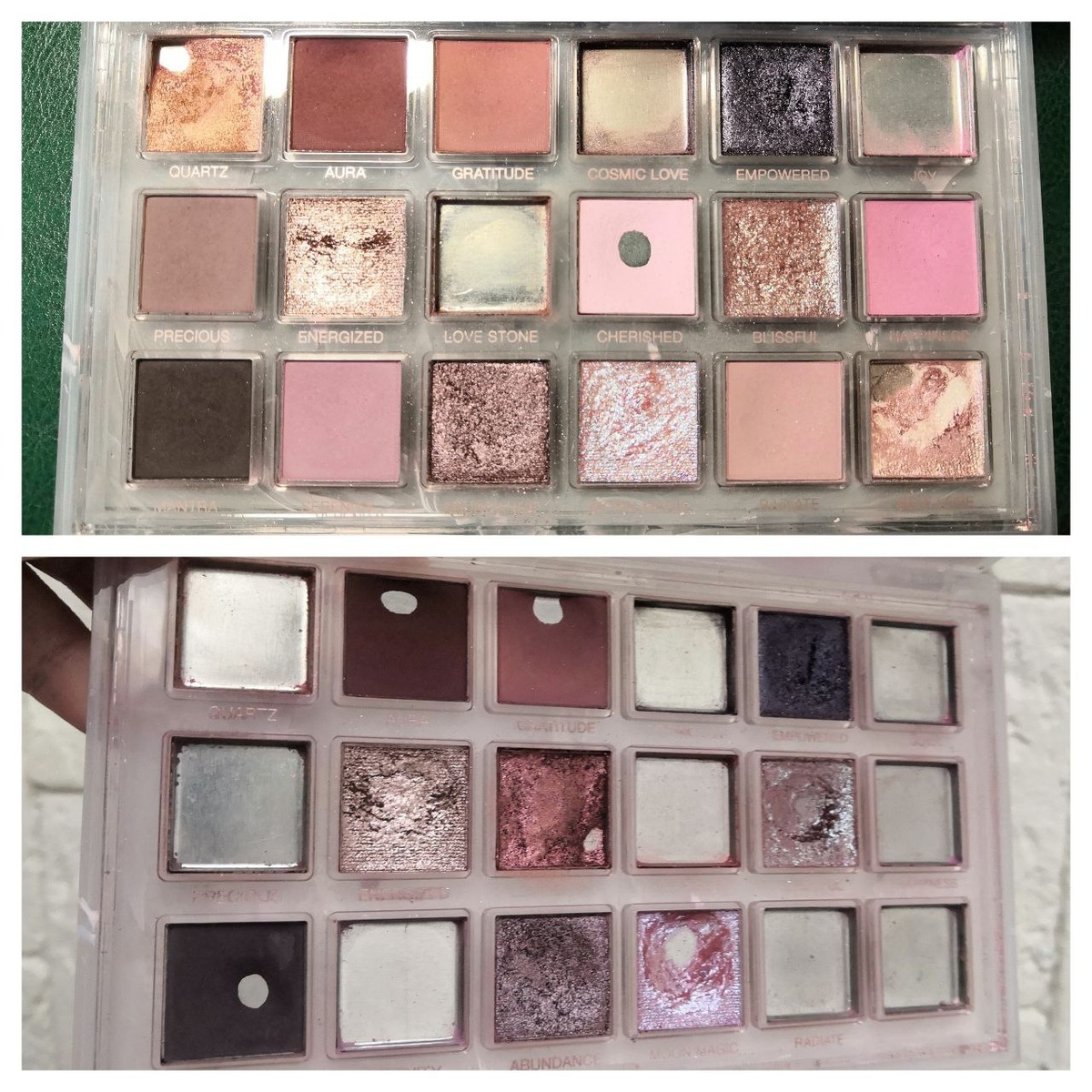 Сверху - начало проекта, снизу - финал