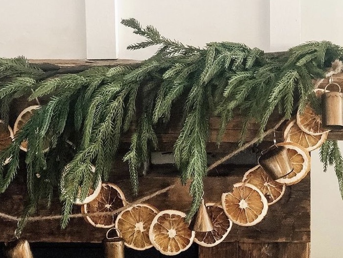 Гирлянда из сушеных апельсинов