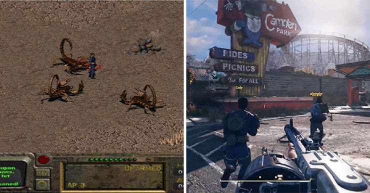 Fallout (1997) vs Fallout 76 (2018)
