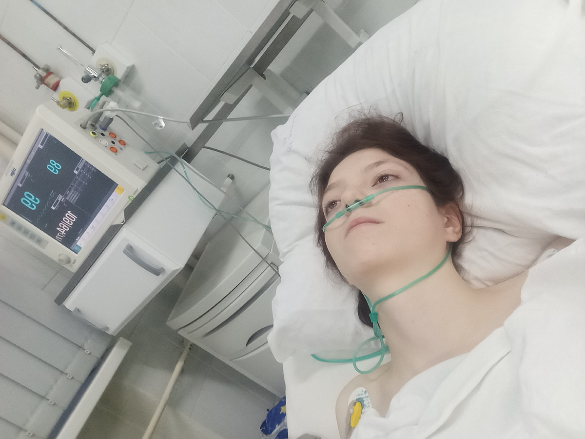 А в носу подача кислорода