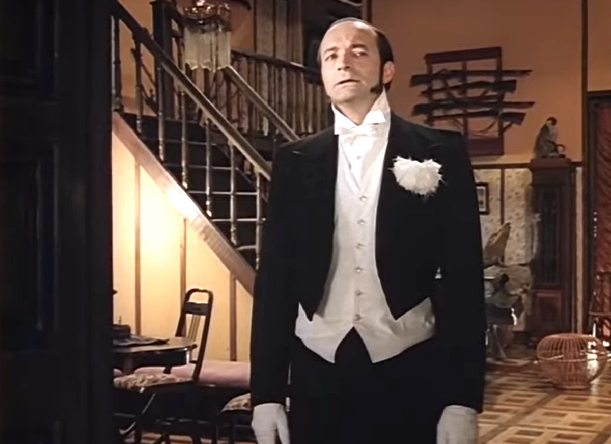 Кадр из кинофильма "Здравствуйте, я ваша тетя!", 1975 г., режиссер и сценарист Виктор Титов, композитор Владислав Казенин (скриншот)