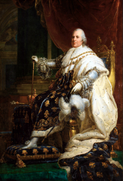 Рис. 1. Король Франции и Наварры Людовик XVIII (годы правления – 1814-1824). Портрет кисти Ф. Жерара 1814 года